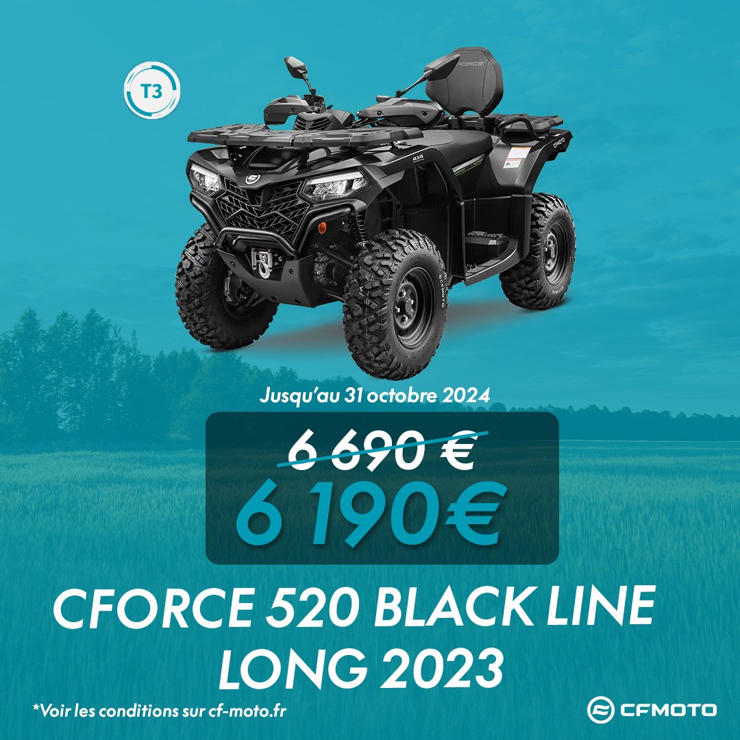 PROMO CFMOTO CFORCE 520 T3 LONG BLACK LINE AVENEL MOTOS