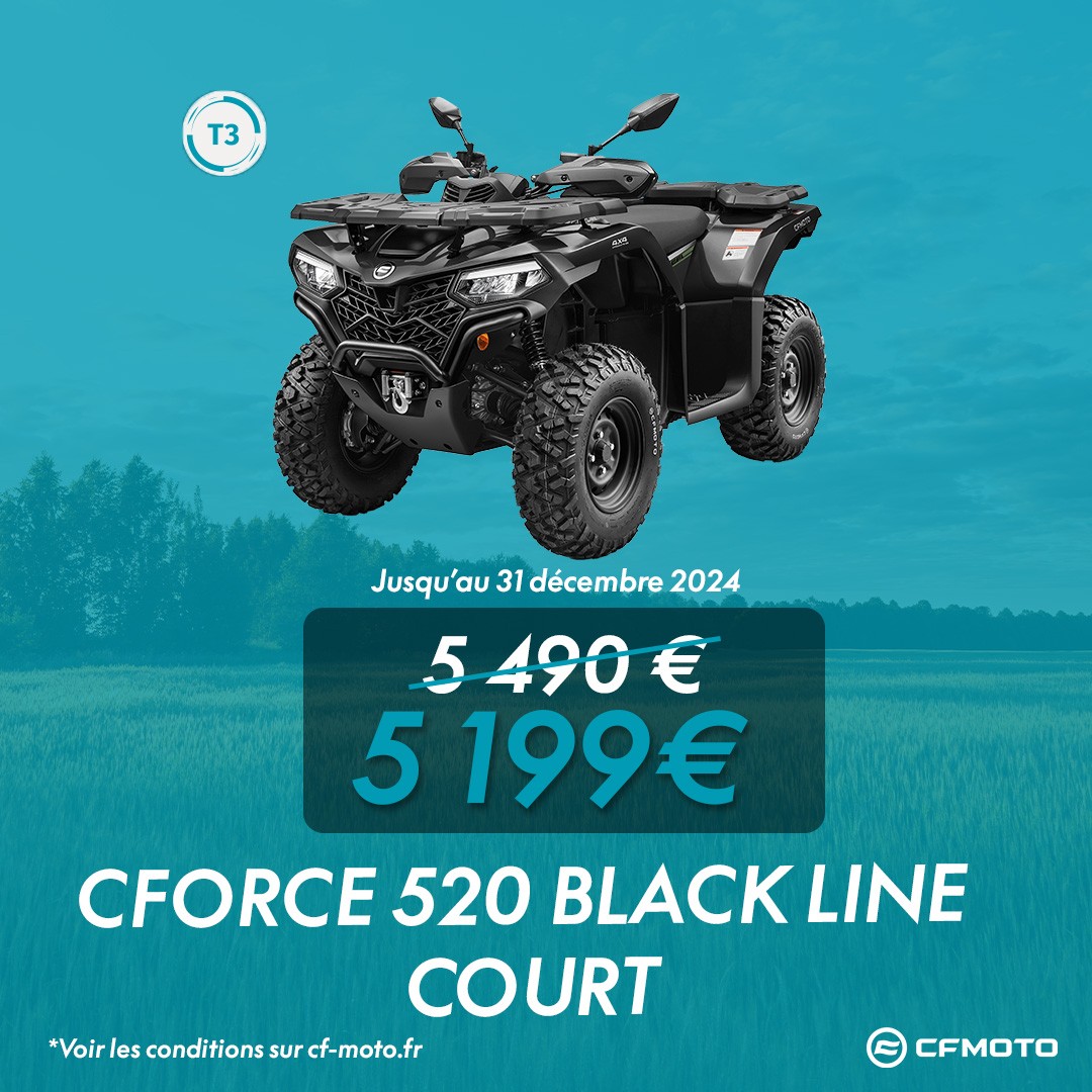 PROMO CFMOTO CFORCE 520 T3 COURT BLACK LINE AVENEL MOTOS