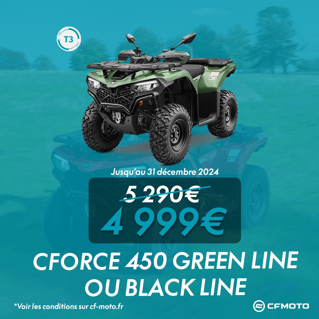 PROMO CFMOTO CFORCE 450 T3 GREEN LINE AVENEL MOTOS