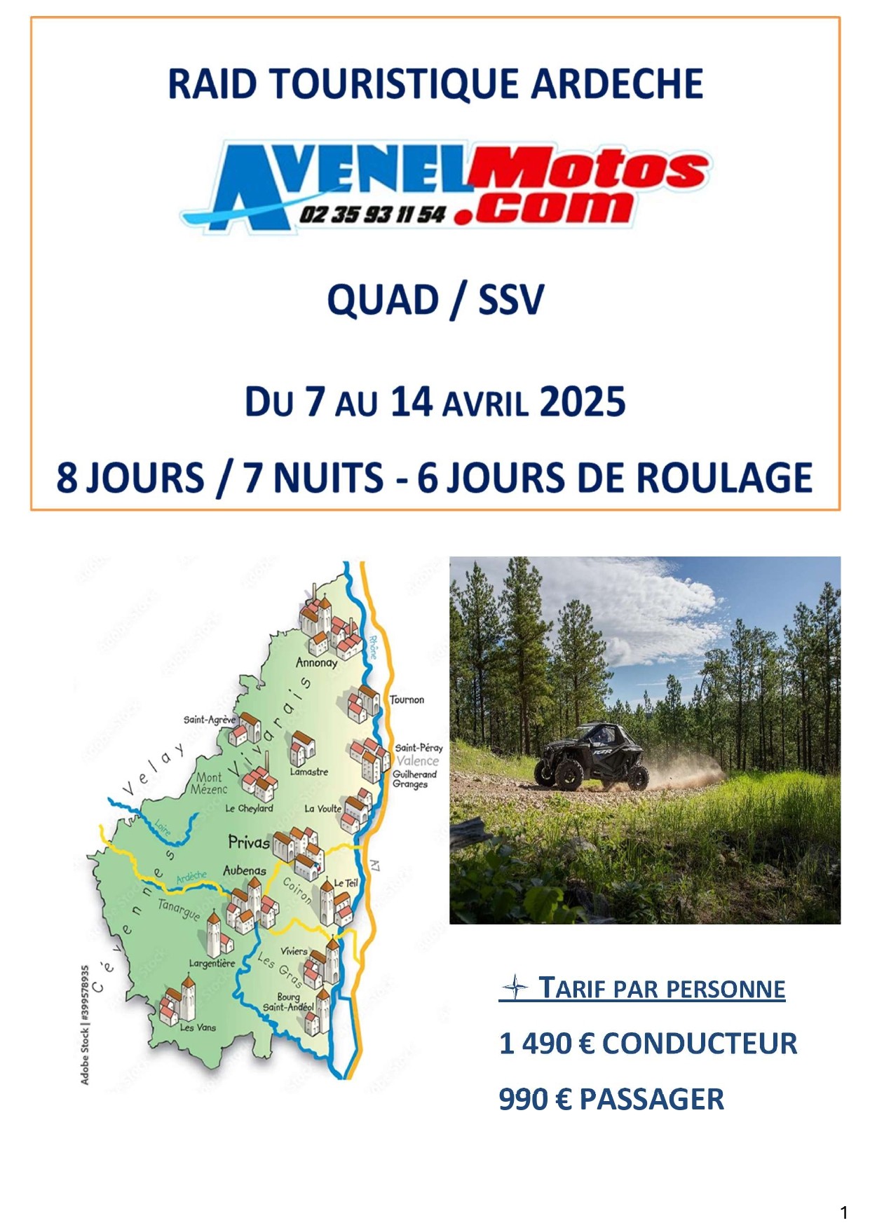 RAID TOURISTIQUE ARDECHE